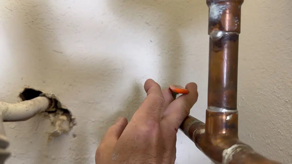 Leak detection equipment checking a wall, slab, or pipe opening for Leak Detection in Bellflower, CA alternate angle